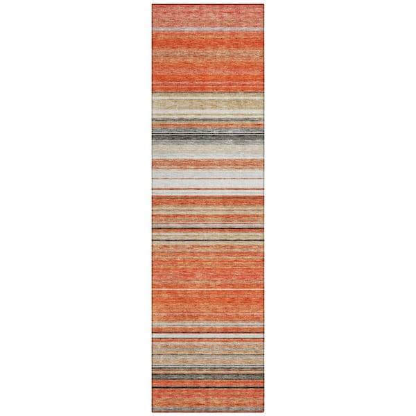 Chantille Machine Washable Indoor/Outdoor Abstract ACN979 Coral 2 ft. 3 in. x 7 ft. 6 in. Area Rug