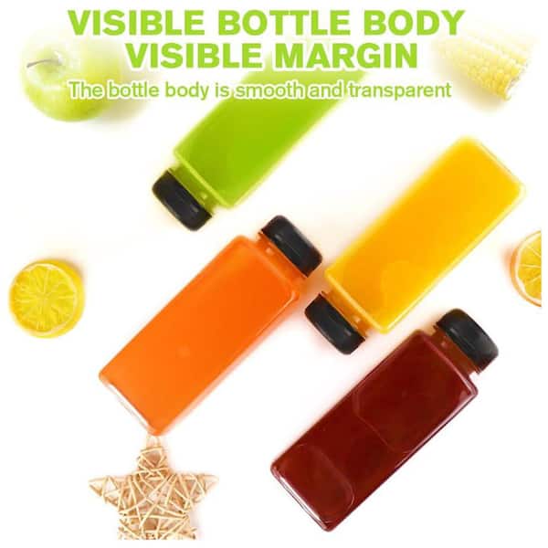 Cididu 12 Pack 16 Oz Reusable Plastic Juice Bottles With Lids - BPA Free, Leakproof For Drinks & Storage - View #12