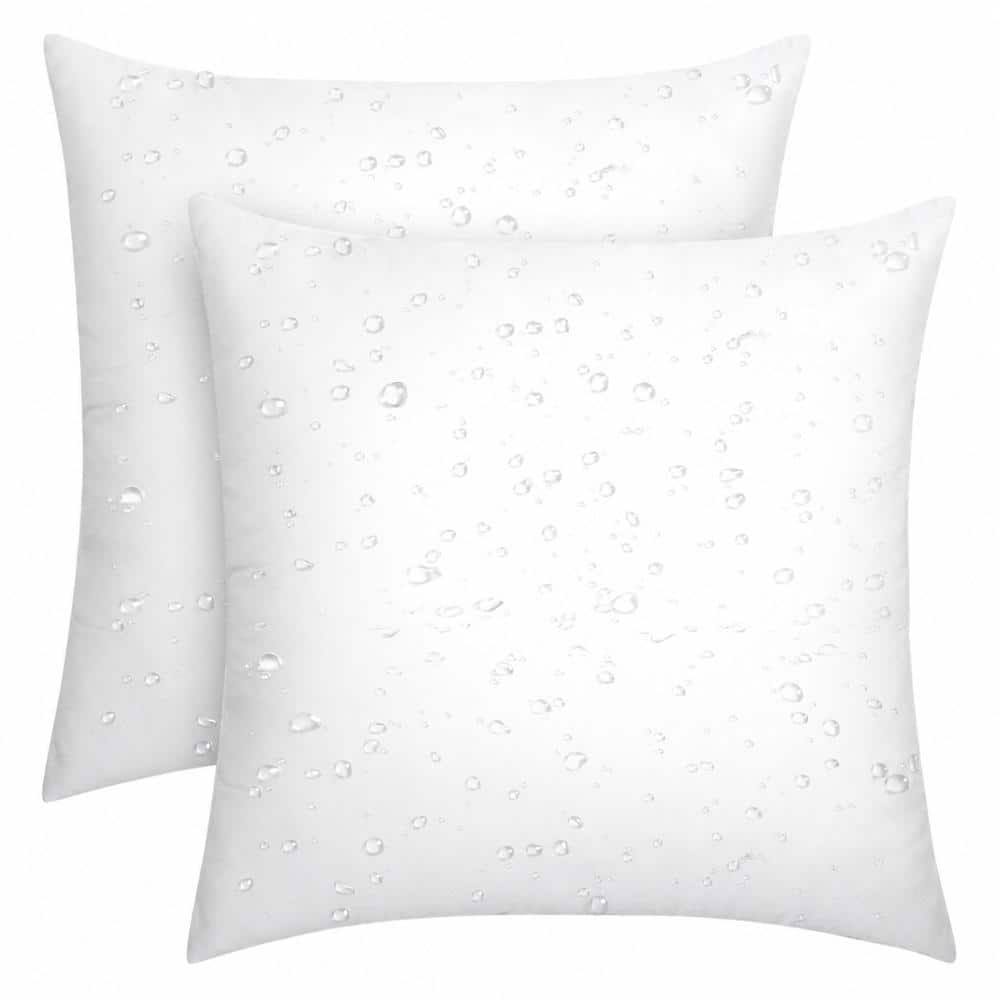 2-Pack 18 in. x 18 in. Outdoor Throw Pillow Inserts, Water-Resistant Square Pillow Forms for Patio Sofa and Porch price history on PriceWatchPro