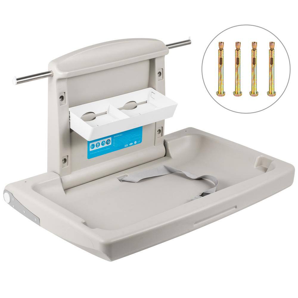 Horizontal Baby Changing Table Wall-mounted Baby Diaper Changing Station Vertical Fold Down Baby Changing Table price history on PriceWatchPro