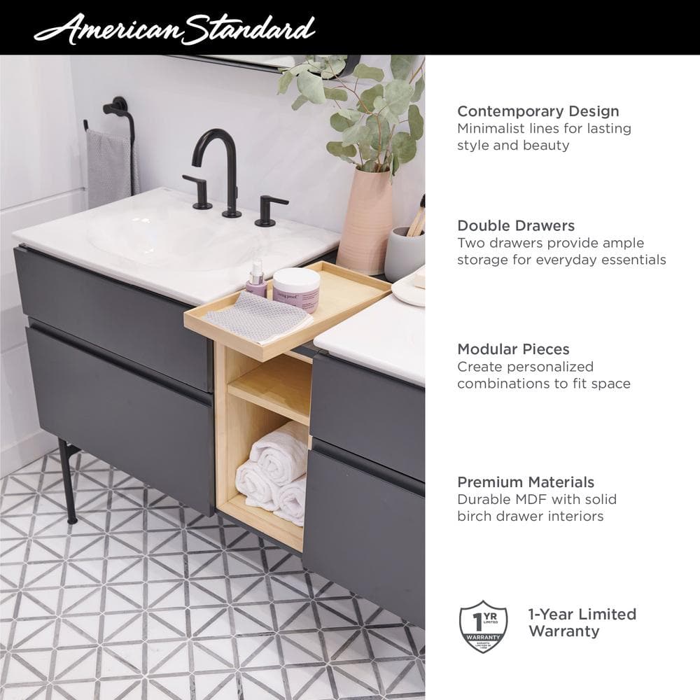 Studio S 24" Dark Gray Wall Mounted Single Bathroom Vanity