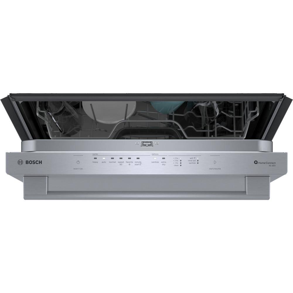 24" Stainless Steel Built-In Top Control Dishwasher with Adjustable Rack