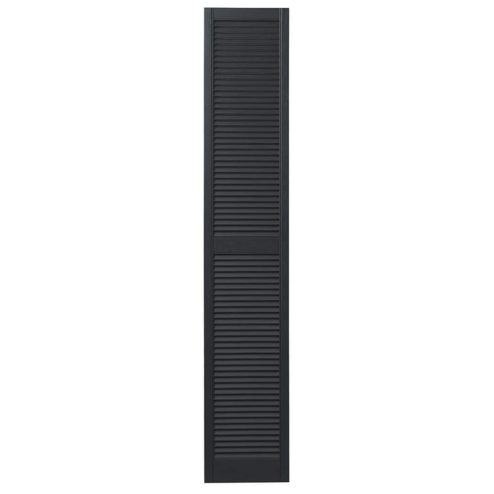 15 in. x 81 in. Open Louvered Polypropylene Shutters Pair in Blackwatch Green price history on PriceWatchPro