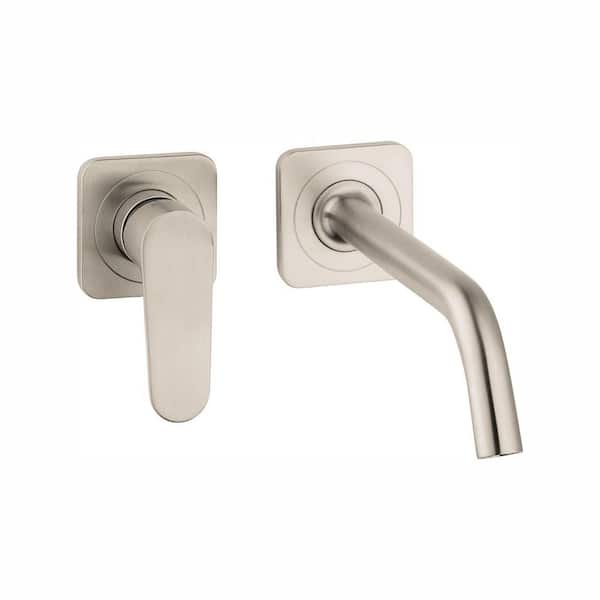 Hansgrohe Citterio M 1-Handle Wall-Mount Bathroom Faucet in Brushed Nickel
