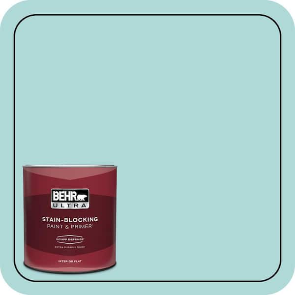 BEHR ULTRA 1 qt. #510C-3 Rivers Edge Extra Durable Flat Interior Paint & Primer