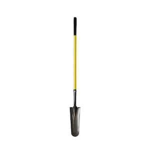 48 in. Fiberglass Handle Industrial Grade 14-Gauge Hollow Back Drain Steel Spade Shovel with Forward-Turned Step(6-Pack)