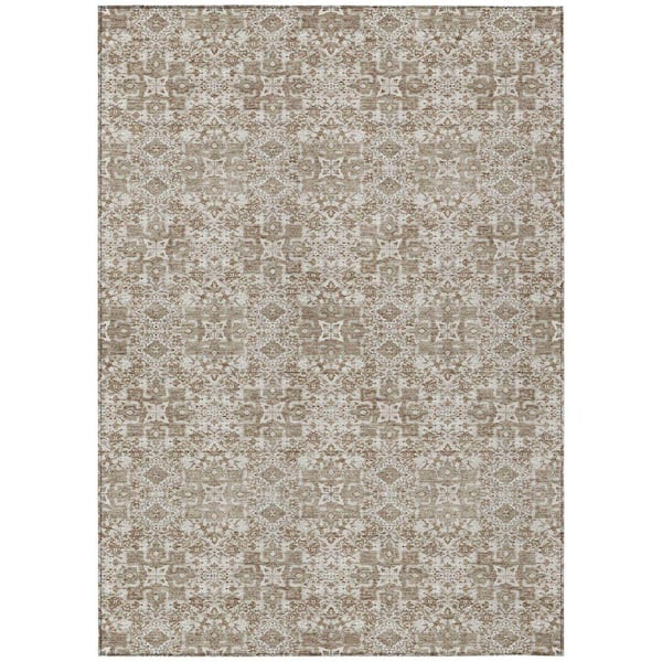 Chantille Machine Washable Indoor/Outdoor Abstract ACN2705 Beige 10 ft. x 14 ft. Area Rug