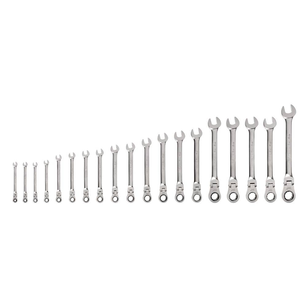 19-Piece (6-24 mm) Flex Head 12-Point Ratcheting Combination Wrench Set price history on PriceWatchPro