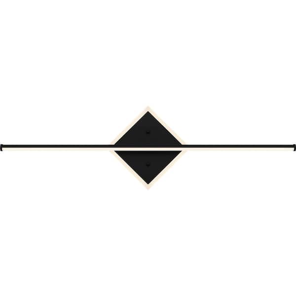 Quoizel Parcelle 31.75 in. 1-Light Matte Black LED Vanity Light