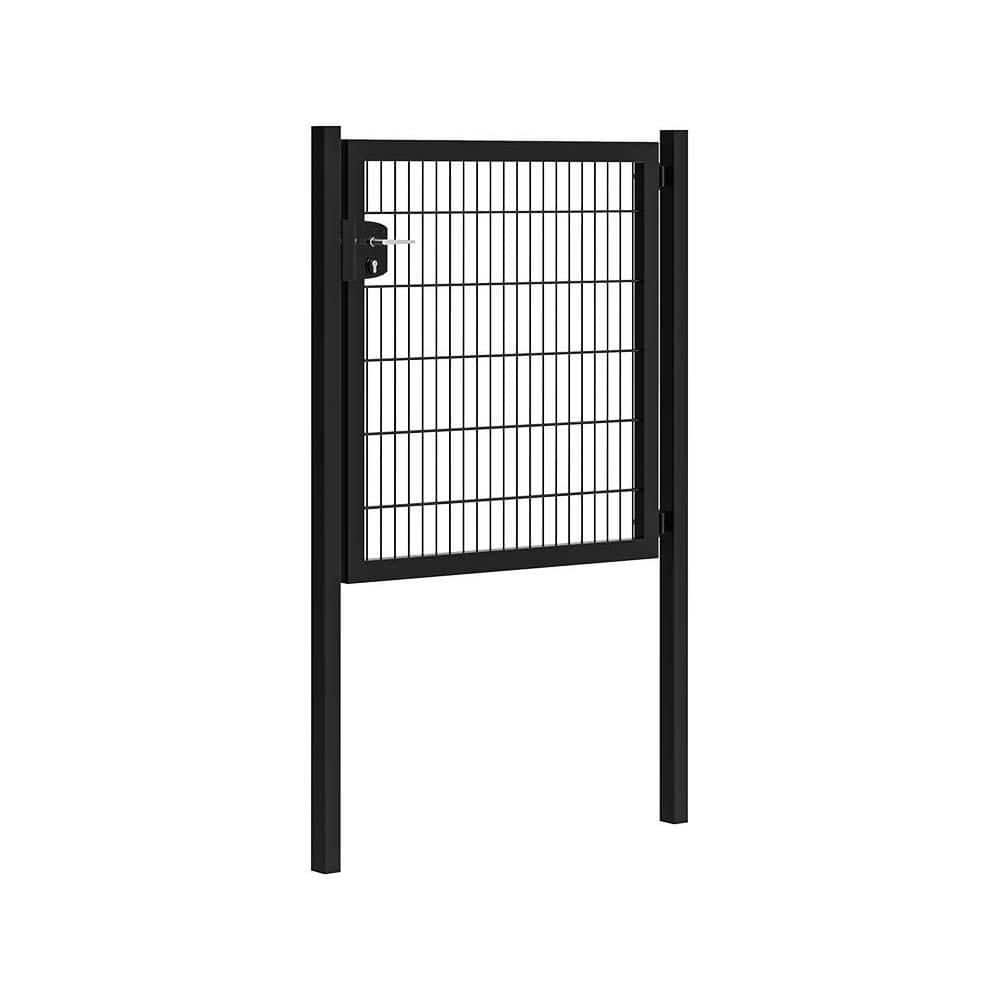 Professional 4 ft. x 4 ft. Black Steel Residential Fence Gate price history on PriceWatchPro