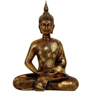 11 in. Thai Sitting Buddha Decorative Statue