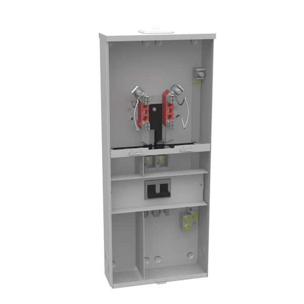 Milbank 200 Amp 4-Terminal Ringless Overhead/Underground Meter Socket with Main Breaker