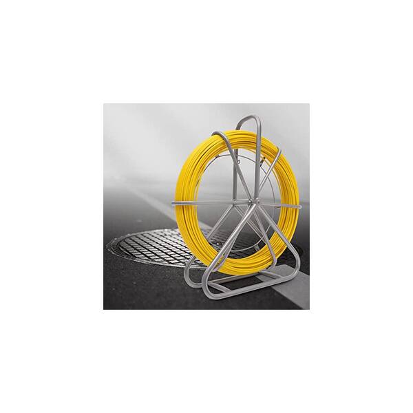 fiberglass fish tape reel 492FT with Meter Markings and general industry islewire 100 ft Non-Conductive Electrical