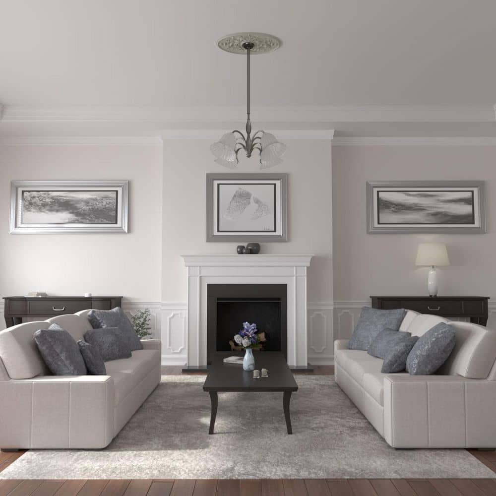 Alexa Pot of Cream Polyurethane Ceiling Medallion