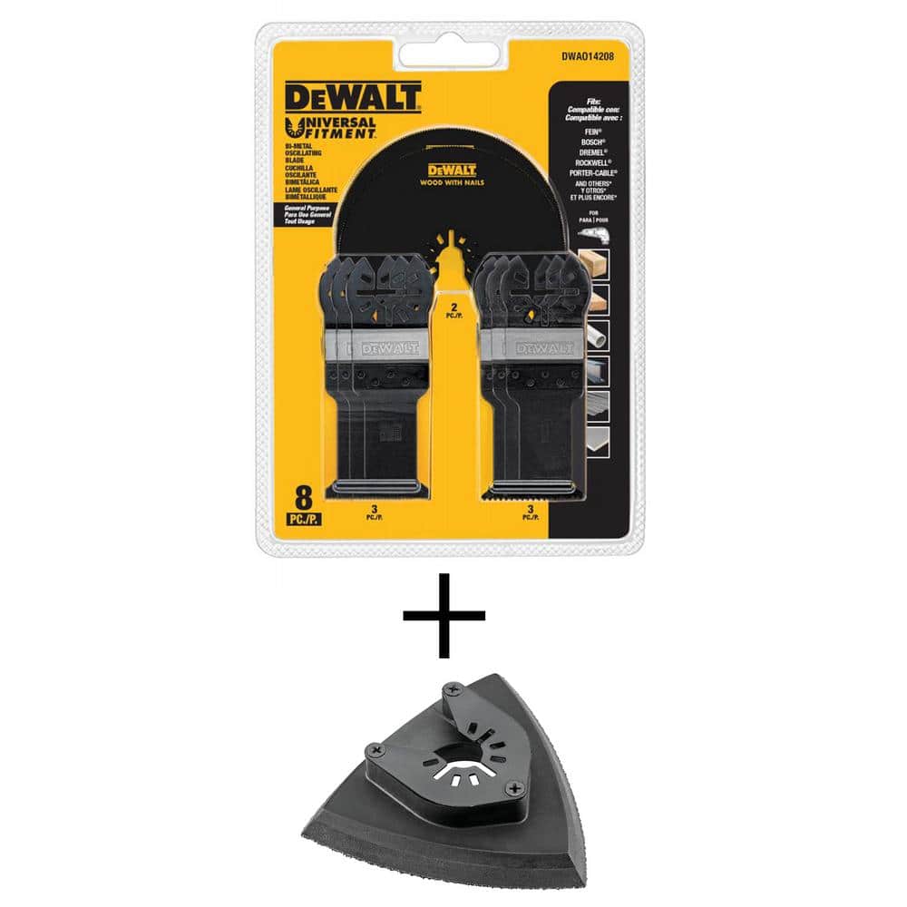 DEWALT Oscillating Set (8Piece) with Oscillating Sanding Pad