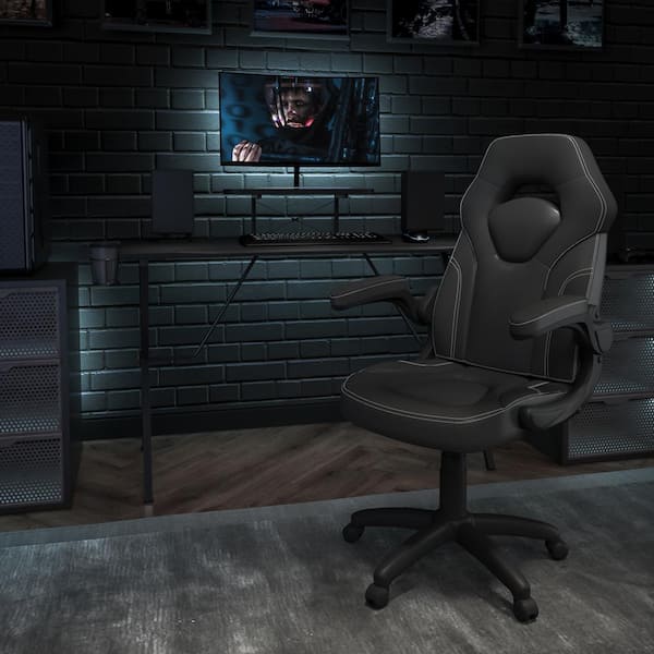 51.5 in. Black Gaming Desk and Chair Set