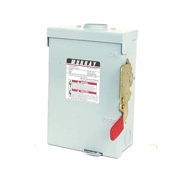 Murray General Duty 30 Amp 240-Volt Three-Pole Indoor Non-Fusible Safety Switch