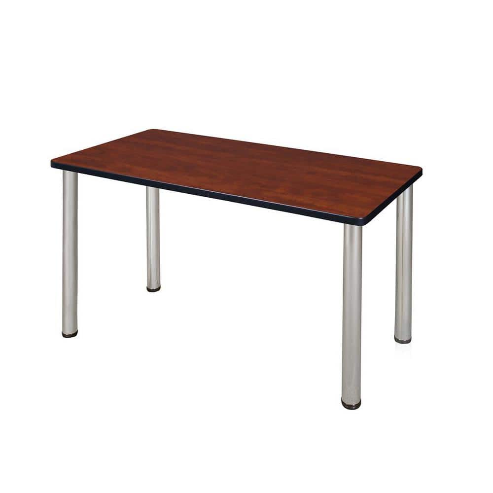 Rumel 42 in. Rectangular Cherry Composite Training Desk