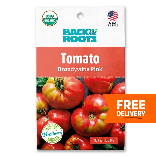 Back to the Roots Organic Brandywine Pink Tomato Seed (1-Pack)