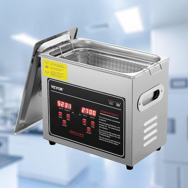 Ultrasonic Machine 3L with Digital Timer and Heater Jewelry Machine and Stainless Steel Heated Cleaning Machine