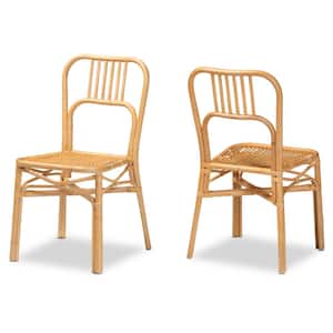 Ivora Natural Brown Dining Chair (Set of 2)