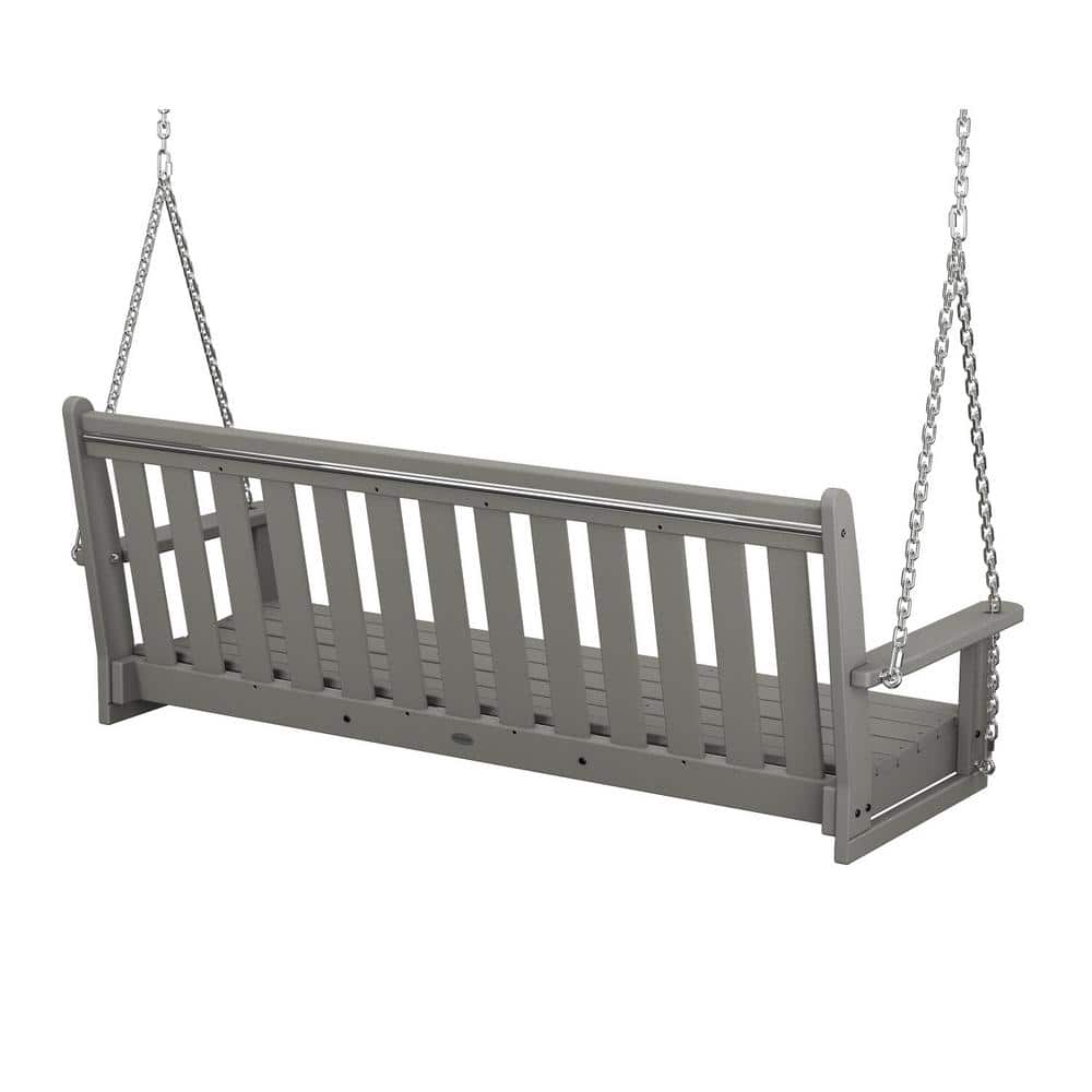 Slate Gray Polywood Lawson Outdoor Swing Chair