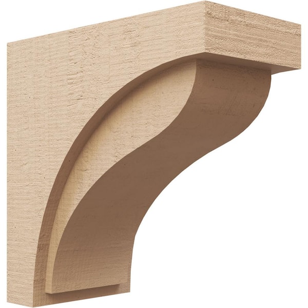 Ekena Millwork 9 in. x 18 in. x 18 in. Classic Helena Rough Cedar Woodgrain TimberThane Corbel, Primed Tan