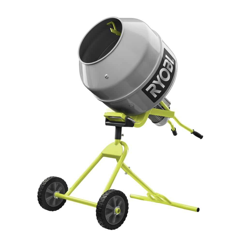 Reviews For RYOBI 5 0 Cu Ft Portable Concrete Mixer Pg 1 The Home 