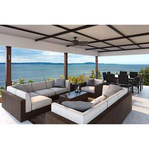 Charthouse 54 in. Outdoor Onyx Bengal Ceiling Fan