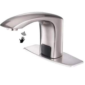 HHOOMMEE Electronic Automatic Sensor Touchless Bathroom Sink Faucet Nickle 