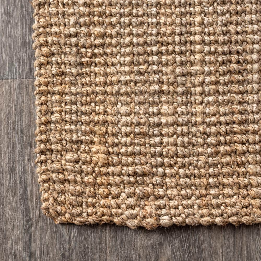 Braided Blue Handmade Reversible 4' x 6' Jute Rug