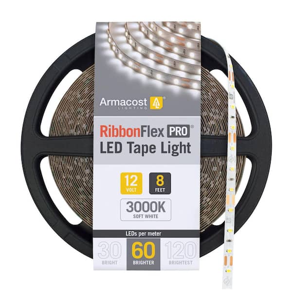 Armacost Lighting RibbonFlex Pro 8.2 ft. LED Tape Light 60 LEDs/m Soft Bright White (3000K)