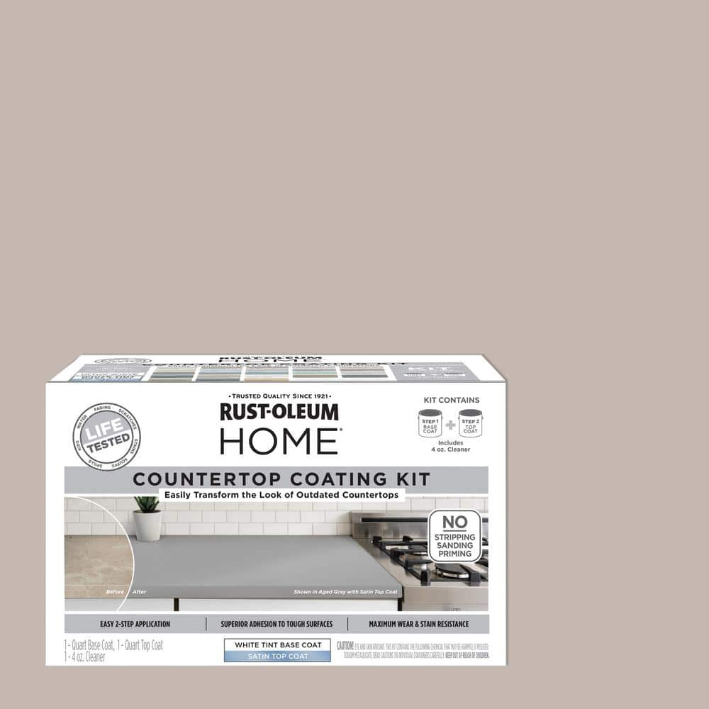 Rust-Oleum Home 1 qt. Windsor Gray Satin Interior Countertop Paint Kit