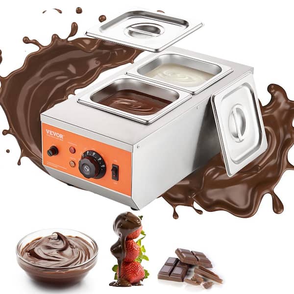 VEVOR Chocolate Tempering Machine 9 lb. 2-Tanks Chocolate Melting