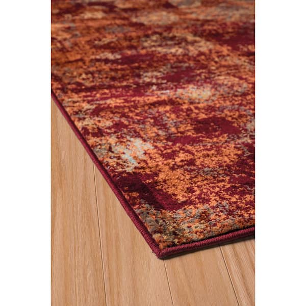 Bridges Via Vicosa Crimson 2 ft. x 3 ft. Area Rug