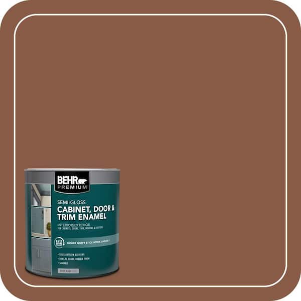 BEHR PREMIUM 1 qt. #SC-142 Cappuccino Semi-Gloss Enamel Interior