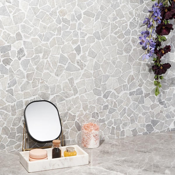 Ivy Hill Tile Countryside Tumbled 11.81 in. x 11.81 in. Gray Ivy Hill Tile Countryside Tumbled 11.81 in. x 11.81 in. Gray