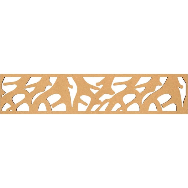 Ekena Millwork Manton Fretwork 0.375 in. D x 46.75 in. W x 10 in. L MDF Wood Panel Moulding