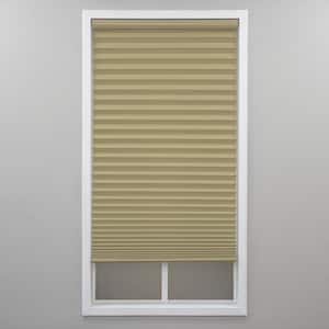 Camel Cordless Light Filtering Polyester Pleated Shades - 20 in. W x 72 in. L