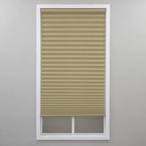 Camel Cordless Light Filtering Polyester Pleated Shades - 53.5 in. W x 72 in. L