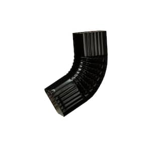 3 in. x 4 in. Black Aluminum Downspout B-Elbow Special Order
