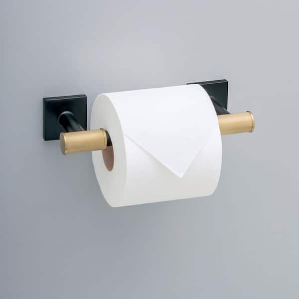 Averland Wall Mounted Pivot Arm Toilet Paper Holder Bath Hardware Accessory in Matte Black and Champagne Bronze