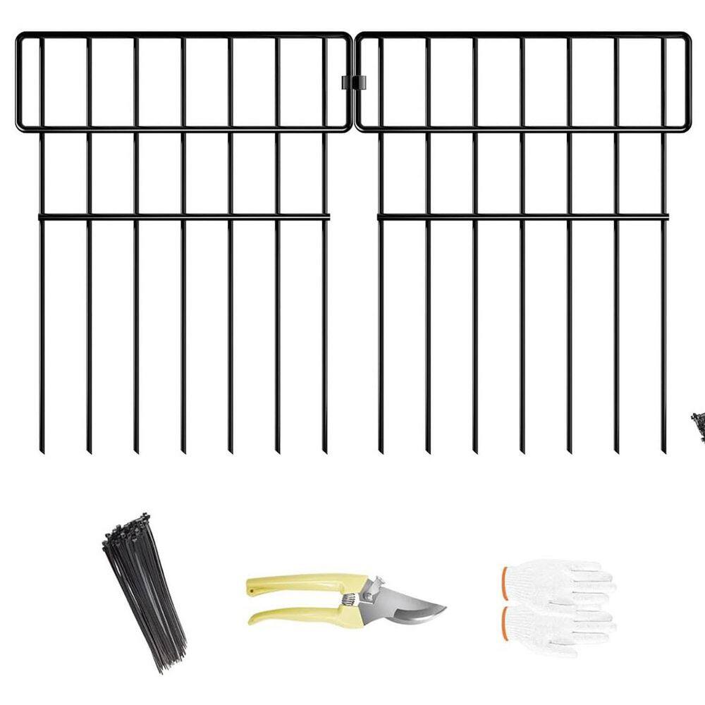 19 Panels Animal Barrier Fence No Dig 20.6 ft. x 17 in Decorative Garden Edging Rustproof Metal Fences for Yard Lawn price history on PriceWatchPro