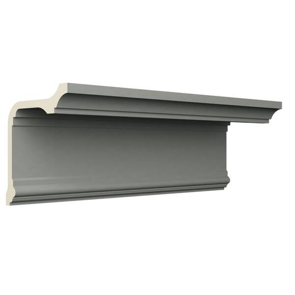 Ekena Millwork Chloe 6.625 in. D x 10.375 in. W x 96 in. L Polyurethane Crown Moulding