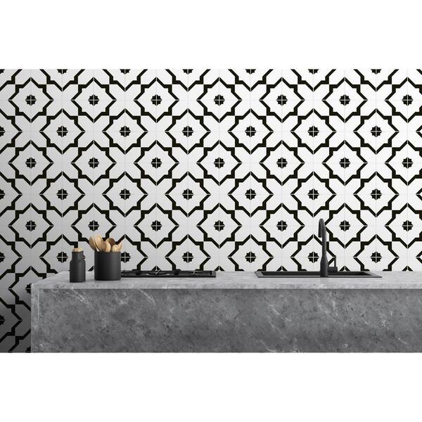 MSI GIA Encaustic 8 in. x 8 in. Matte Porcelain Floor and Wall Tile (5.16 Sq. ft./Case)