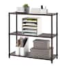 TRINITY Bronze 3-Tier Decorative Shelving Unit (36 in. W x 35 in. H x ...