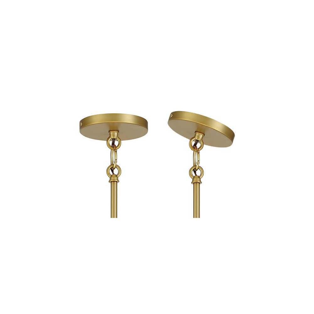 Soft Brass Mini Pendant Light with Steel Shade