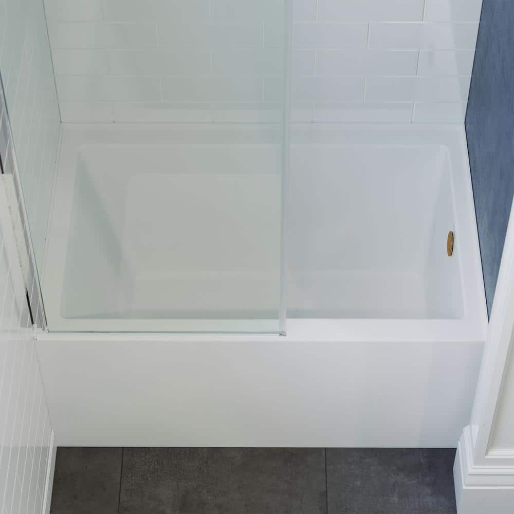 Voltaire 32" White Acrylic Alcove Bathtub with Apron