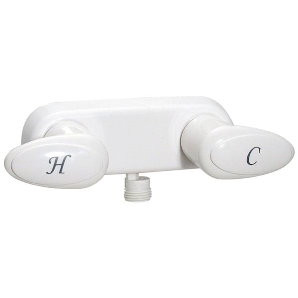 Phoenix Faucet 4 in. White Catalina 2-Handle Shower Valve with Vacuum Breaker