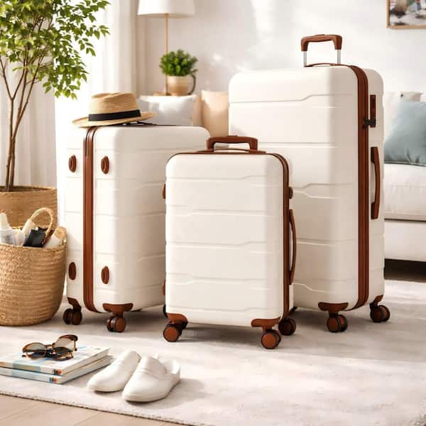 HONGGE 3-Piece Hardshell Luggage Set with TSA Lock, YKK Zippers